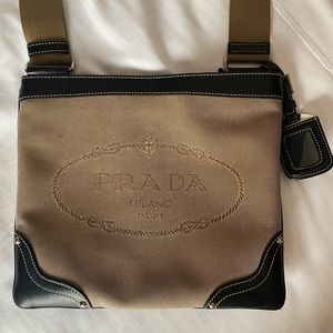 Vintage Prada long strap crossbody purse